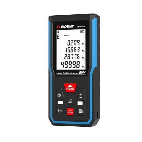 Уцененный товар. Лазерный дальномер SNDWAY H-D510A 50м(Витрин. образец. Вскрыт. упаковка)